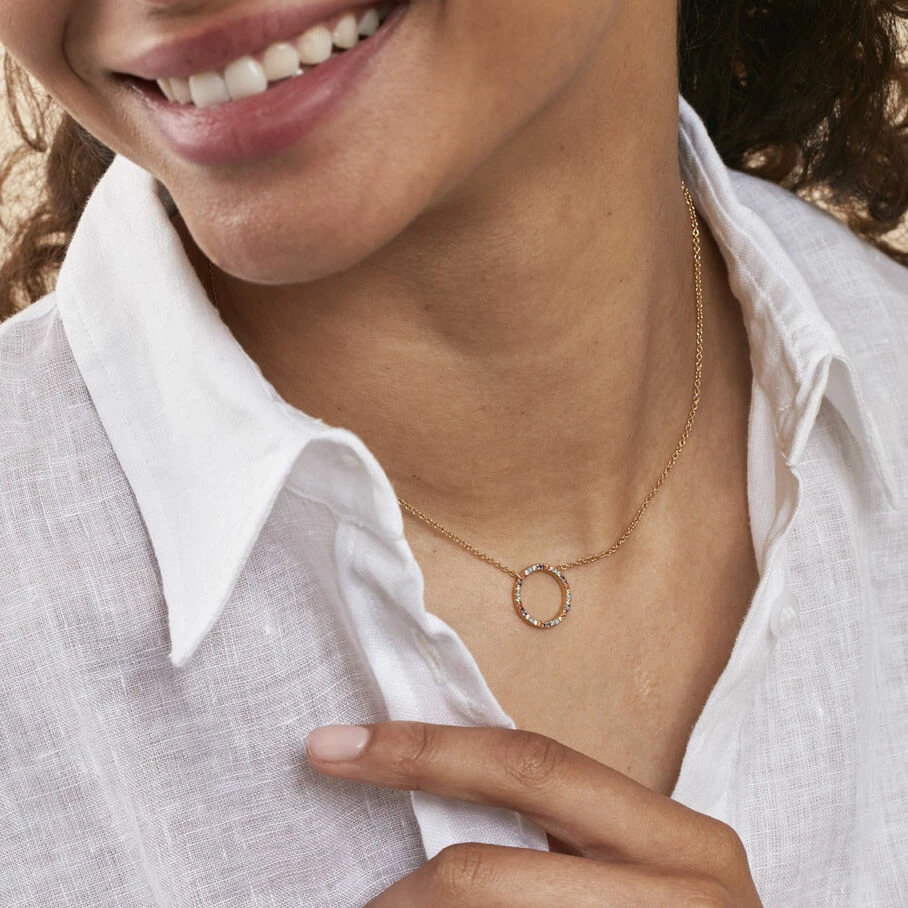 AGATHA FR Collier Ras Du Cou RAINBOW - Multicolore / Doré 4 AGATHA FR Collier Ras Du Cou RAINBOW - Multicolore / Doré – Image 2