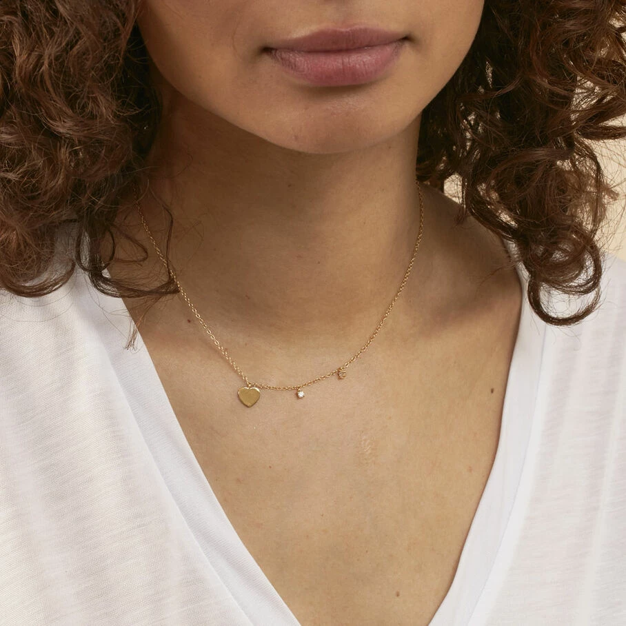 AGATHA FR Collier Ras Du Cou CORAZON - Cristal / Doré 4 AGATHA FR Collier Ras Du Cou CORAZON - Cristal / Doré – Image 2