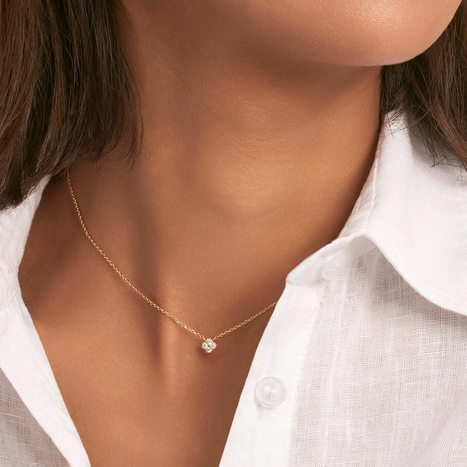 AGATHA FR Collier Ras Du Cou BELOVED - Cristal / Doré 4 AGATHA FR Collier Ras Du Cou BELOVED - Cristal / Doré – Image 2