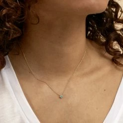 AGATHA FR Collier Ras Du Cou BELOVED - Turquoise / Doré -Colliers Soldes Magasin 02690126 731 TU M2