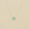 AGATHA FR Collier Mi-long ATMA - Amazonite/ Jaune