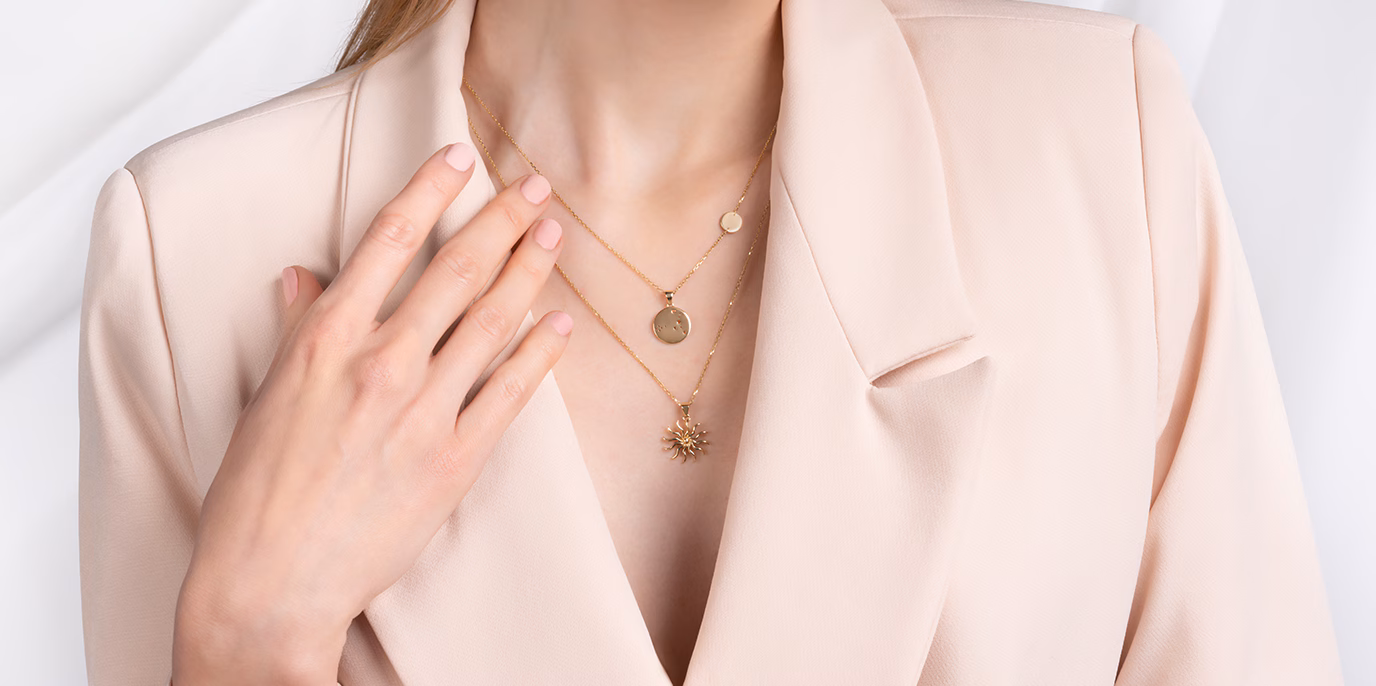 Devant -Colliers Soldes Magasin product image top banner plain necklaces uk